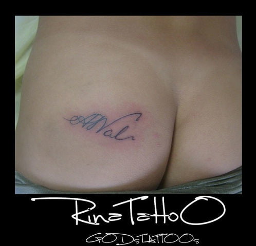 Ass tattoo. #91933170