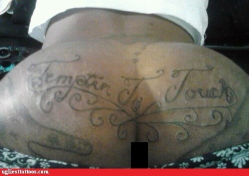 Ass tattoo. #91933199