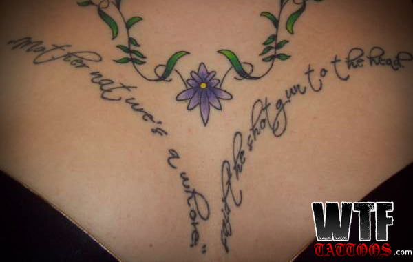 Ass tattoo. #91933236