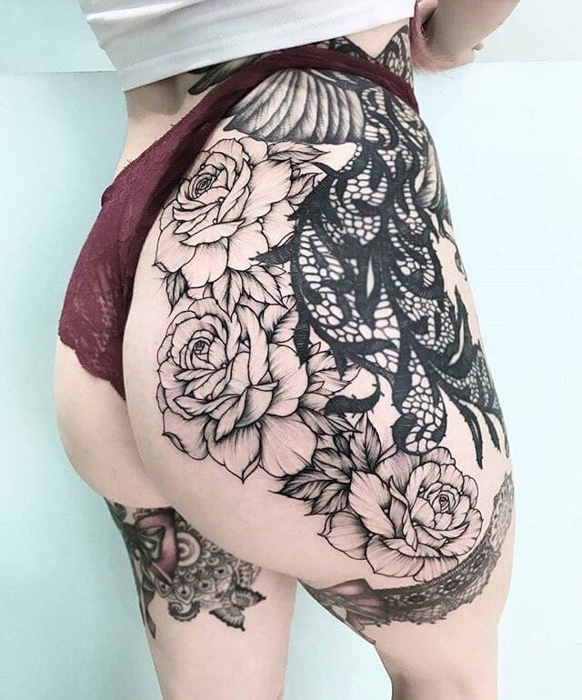 Ass tattoo. #91933240