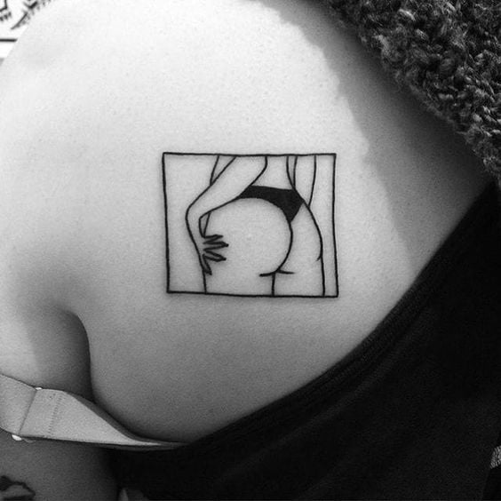 Ass tattoo. #91933256
