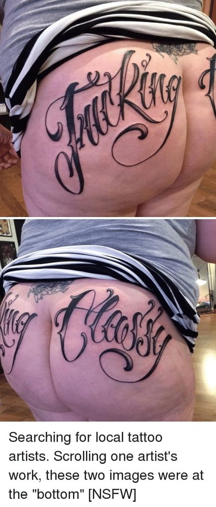 Ass tattoo. #91933257