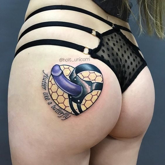 Ass tattoo. #91933259