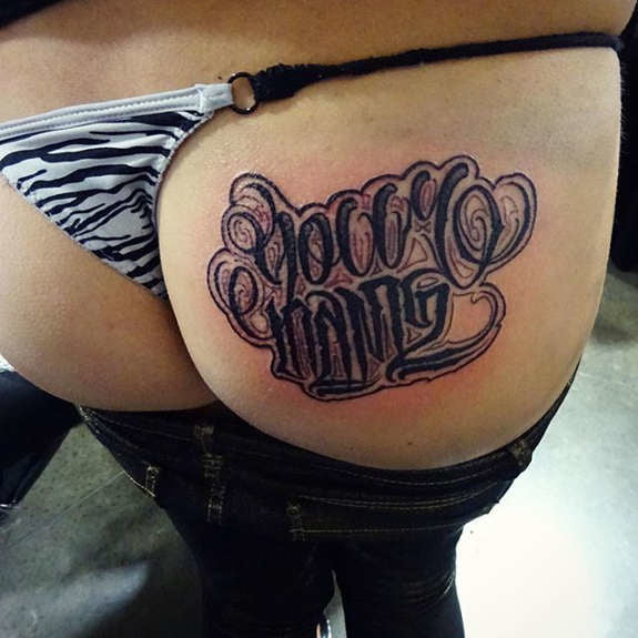 Ass tattoo. #91933290