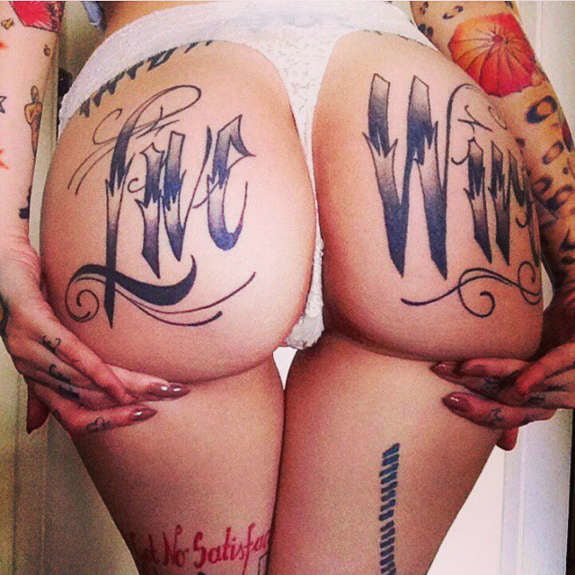 Ass tattoo. #91933295