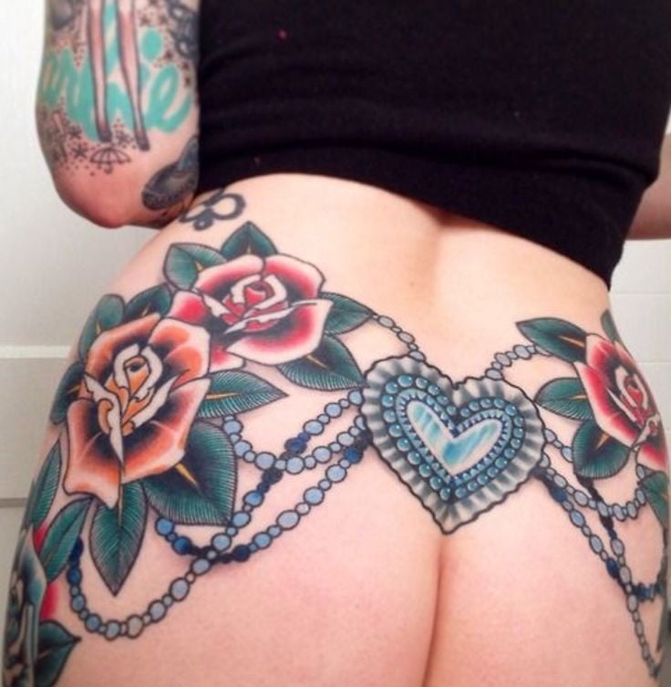 Ass tattoo. #91933322