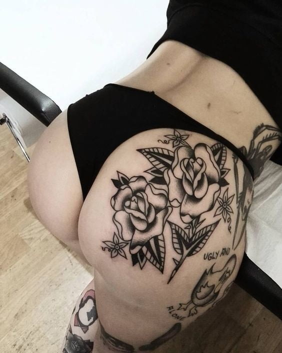 Ass tattoo. #91933360