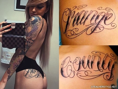 Ass tattoo. #91933363