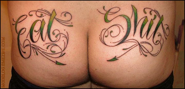 Ass tattoo. #91933381