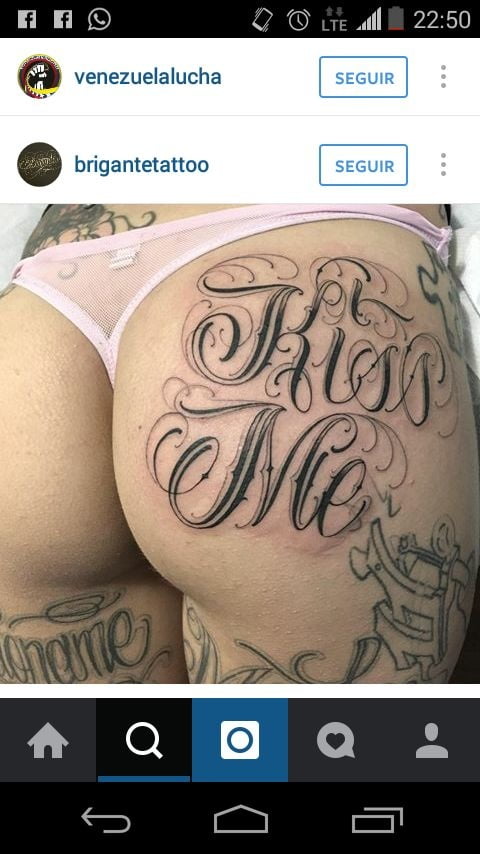 Ass tattoo. #91933596