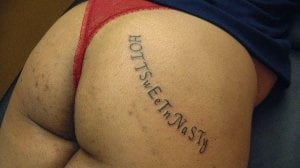 Ass tattoo. #91933634