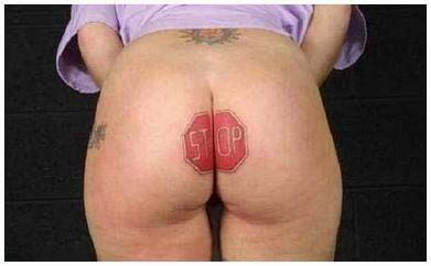 Ass tattoo. #91933641