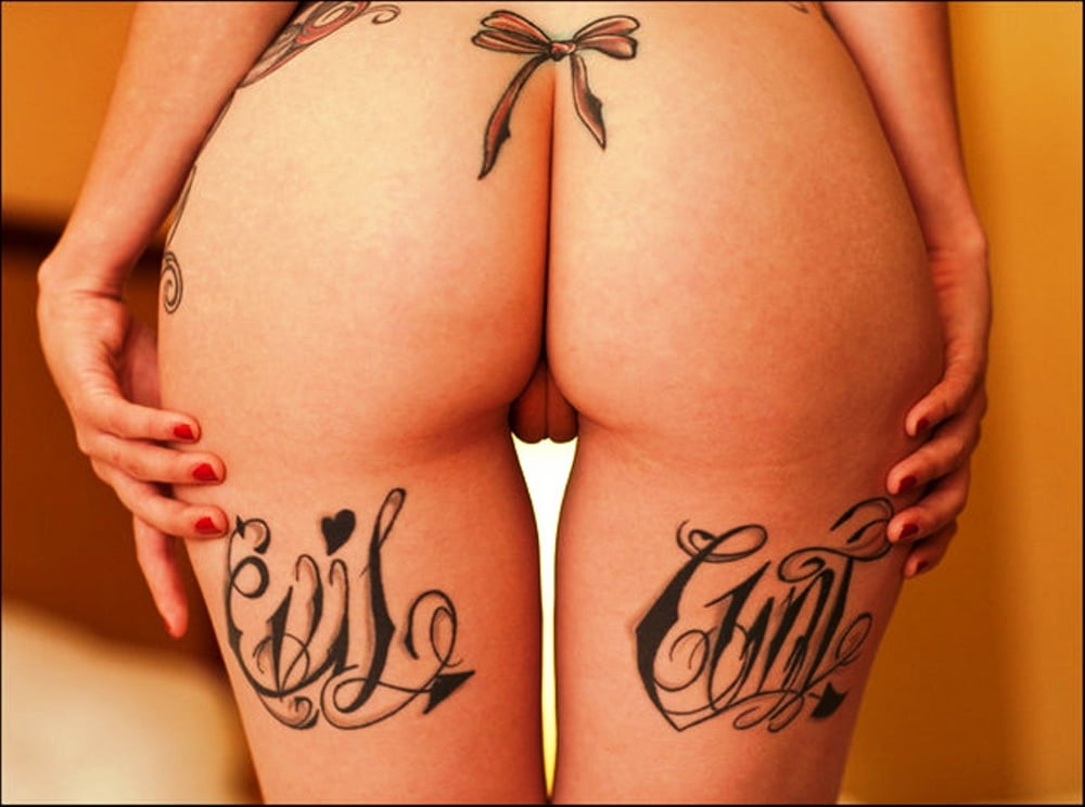 Ass tattoo. #91933643