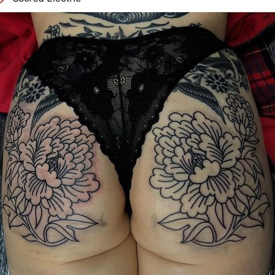 Ass tattoo. #91933695