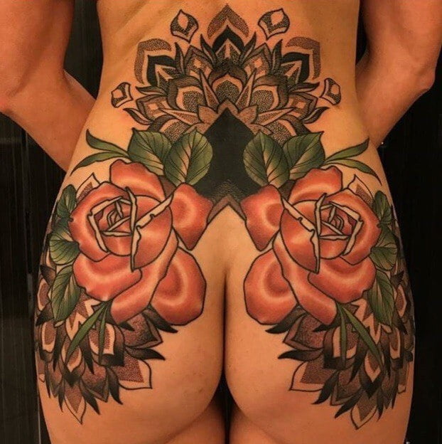 Ass tattoo. #91933701