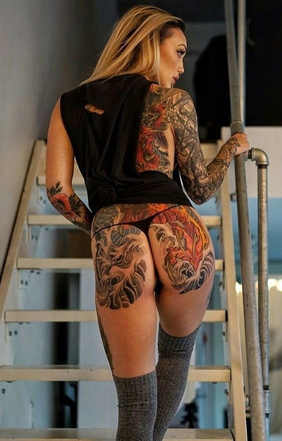 Ass tattoo. #91933708