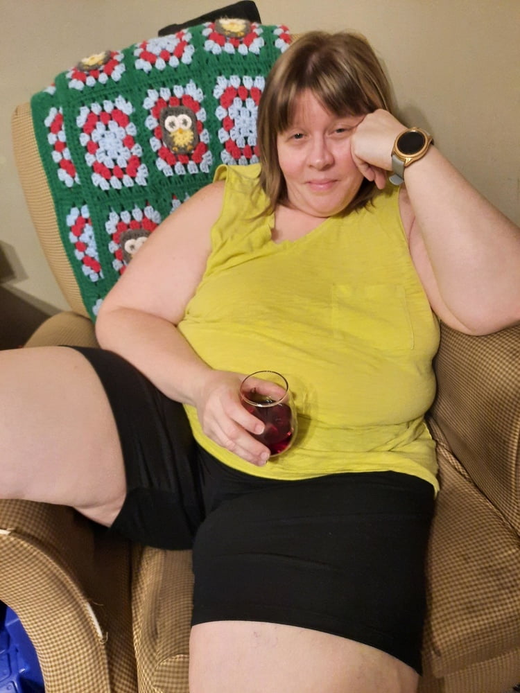 BBW Wife Relaxing With A Drink #106968571