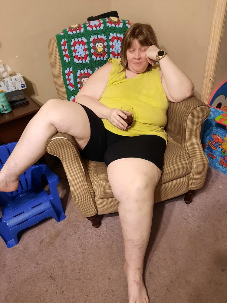BBW Wife Relaxing With A Drink #106968578