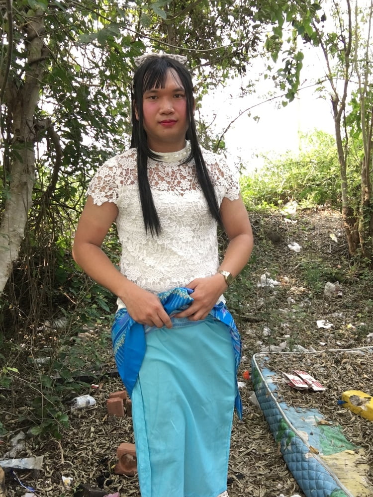 Thailand  blue dress set ladyboy #107147903