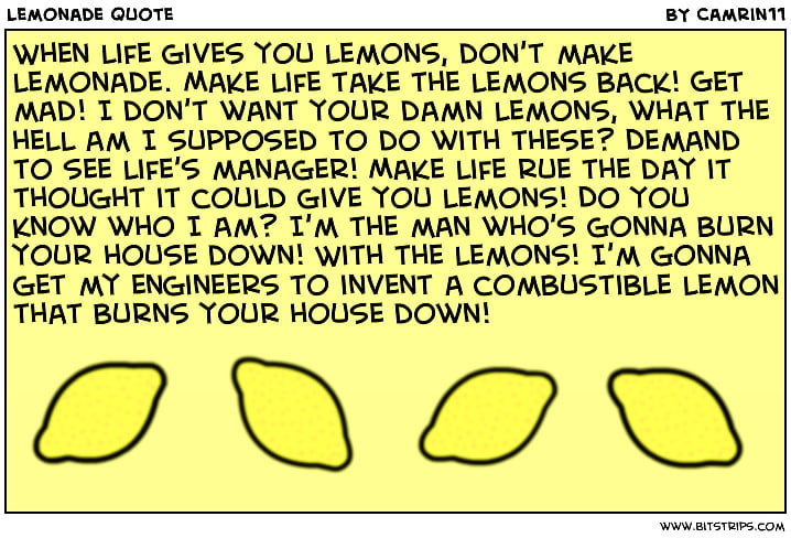 "人生がレモンを与えるとき...
 #101906999