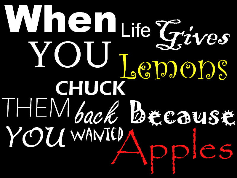 "人生がレモンを与えるとき...
 #101907000