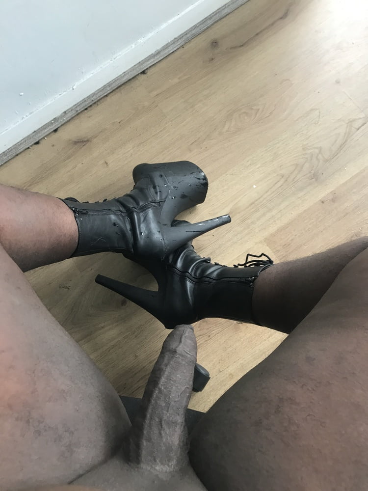Wet stripper heels and latex gloves #107260255