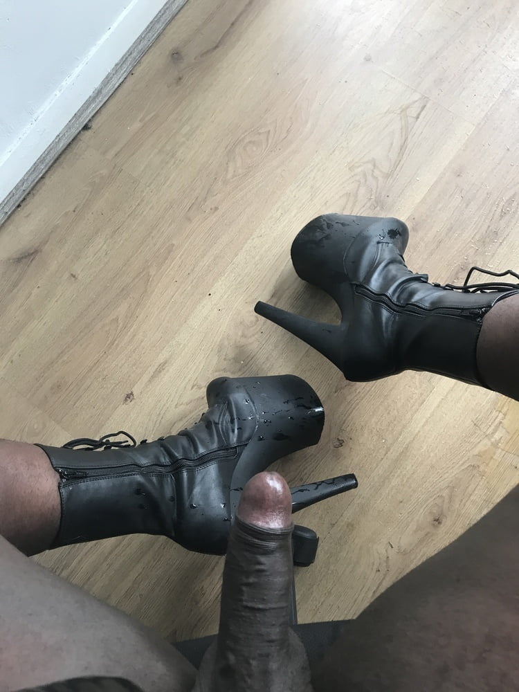 Wet stripper heels and latex gloves #107260258