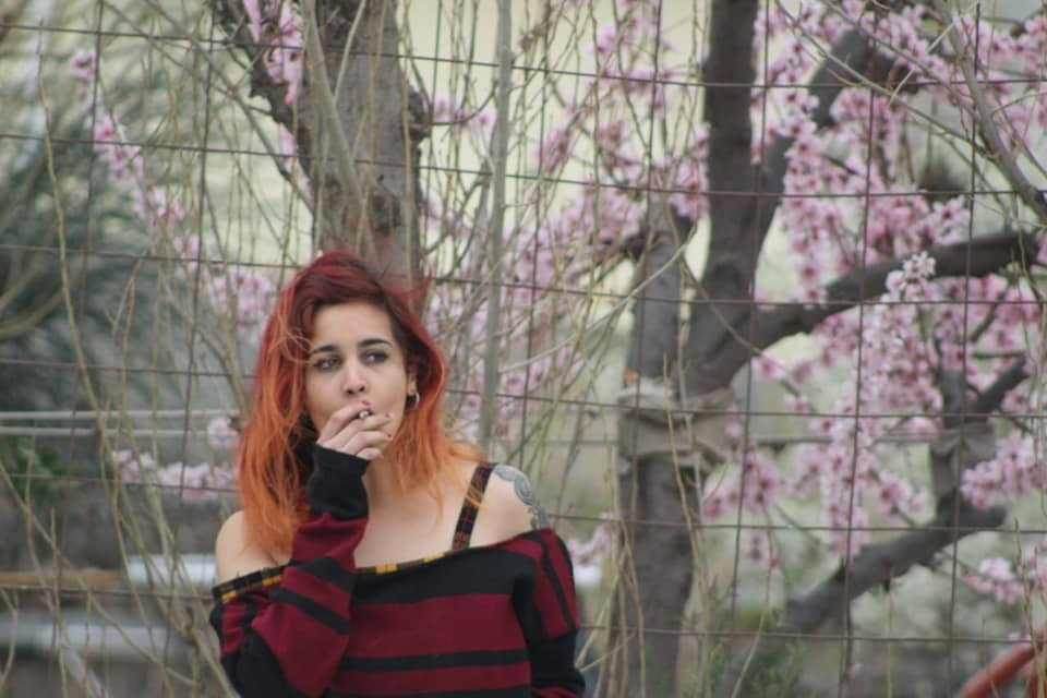 Argentinian Latina Smoking Goth Bitch Whore