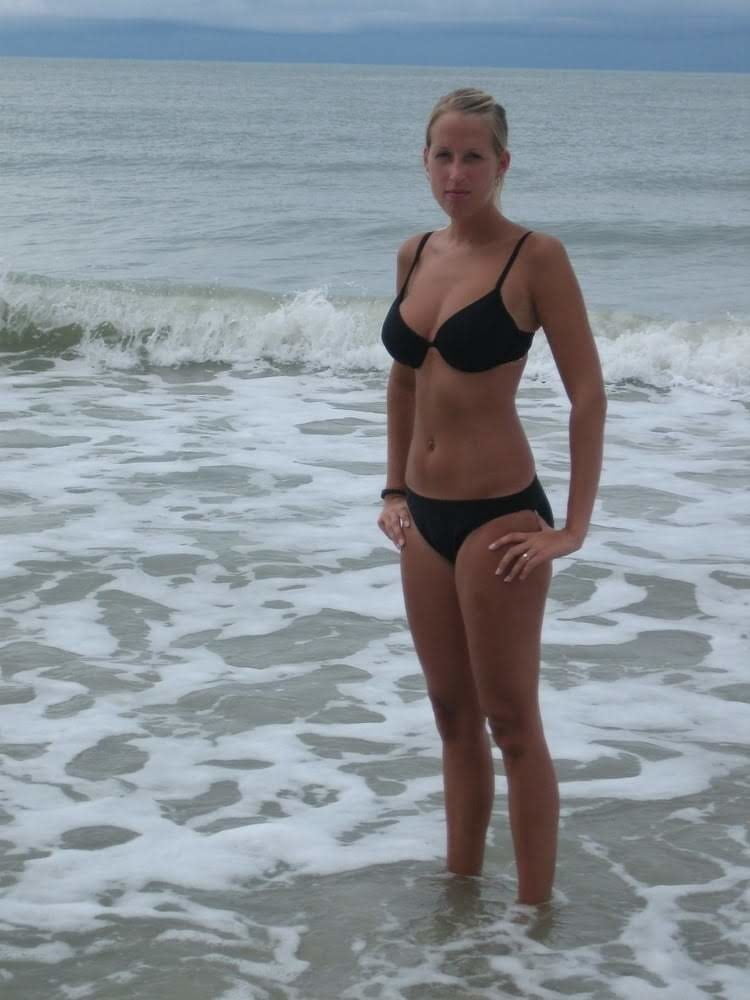 sexy amateur slim busty blonde MILF wife Anika #106378561