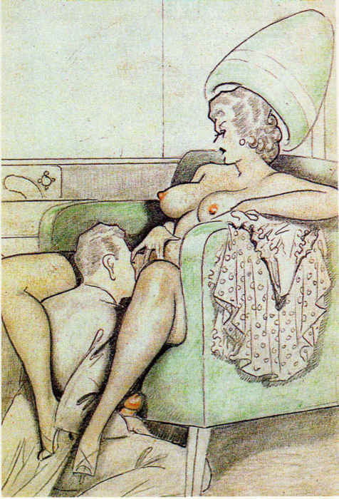 Dibujos eróticos clásicos - pero ¿quién es el artista?
 #103134776