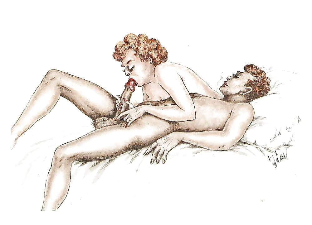 Dibujos eróticos clásicos - pero ¿quién es el artista?
 #103134800