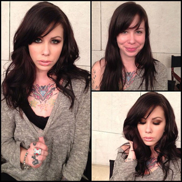 Pornstars Before and After Makeup #89500468