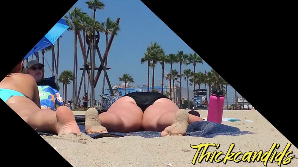Tall amazon chick with Nice Ass spreads em - Bikini Thong #102234034