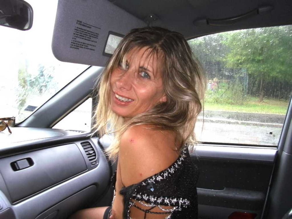 Slutty Milf Lisa Flashing In The Car #90744661