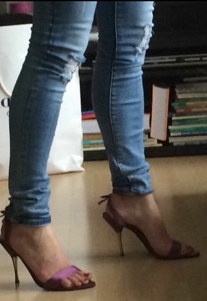 Hot Ladies in blue Jeans and Heels 2 #93993129