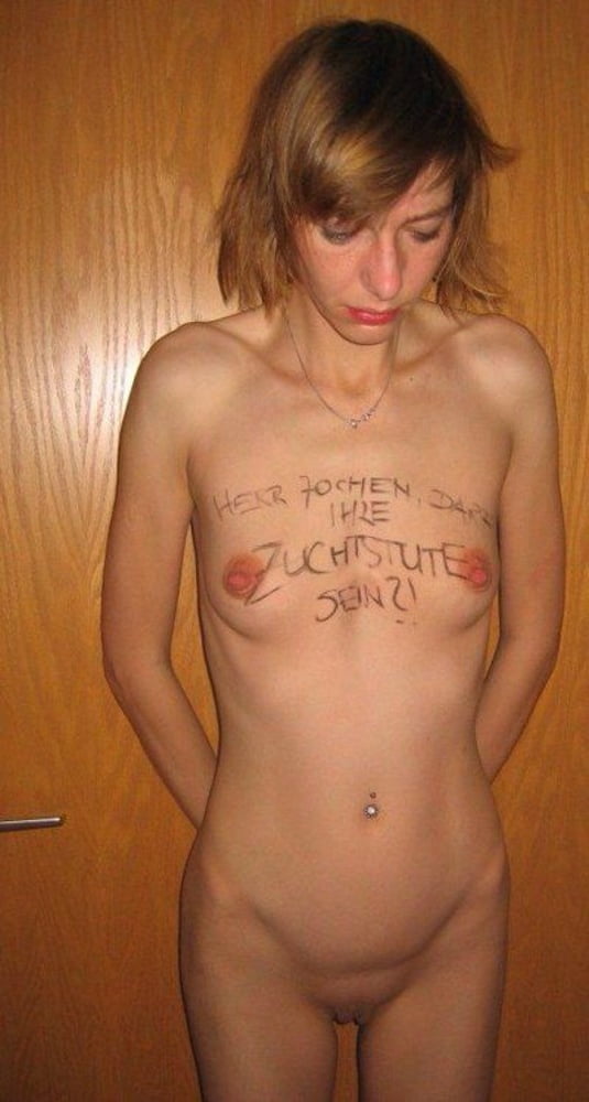 Skinny German slave girl exposet #92760969