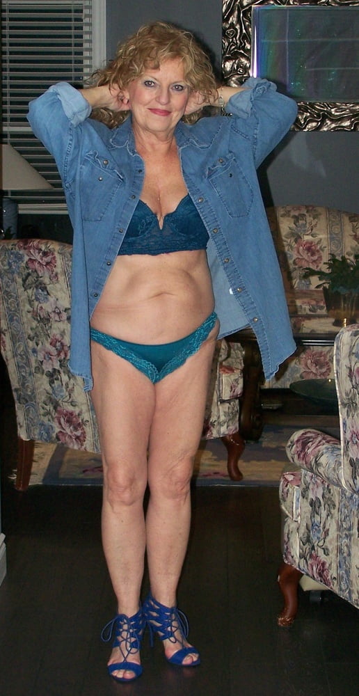 Blue denim with matching blue bra and panty #101143037