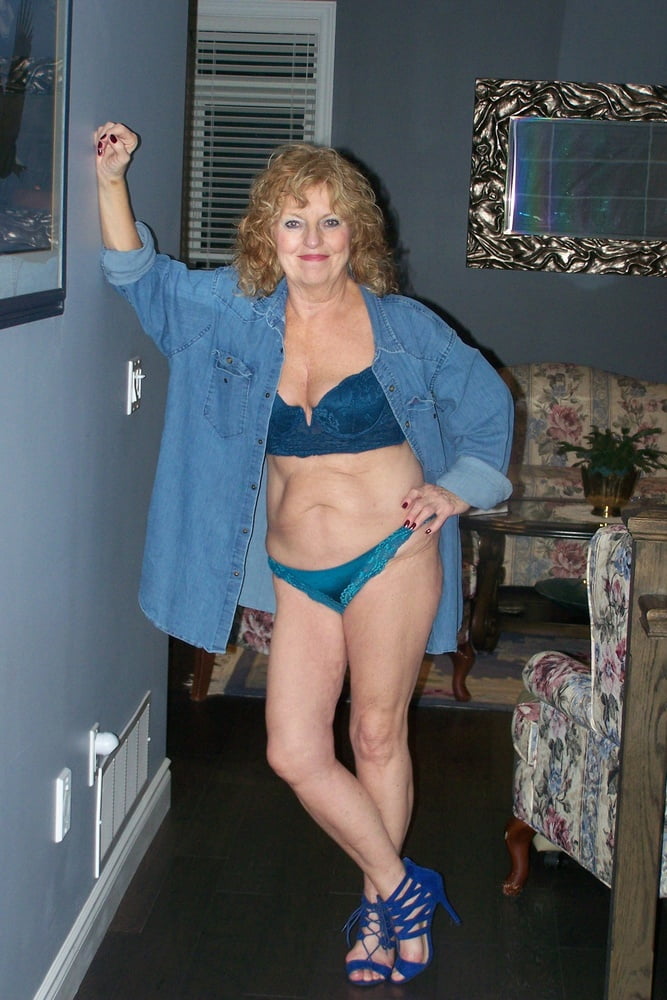 Blue denim with matching blue bra and panty #101143046
