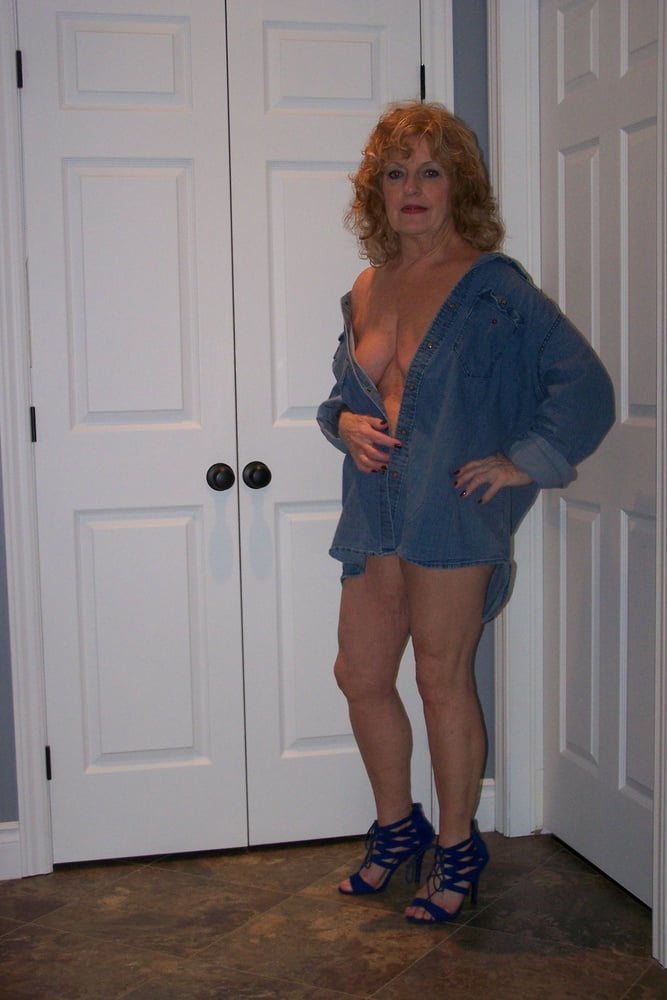 Blue denim with matching blue bra and panty #101143078