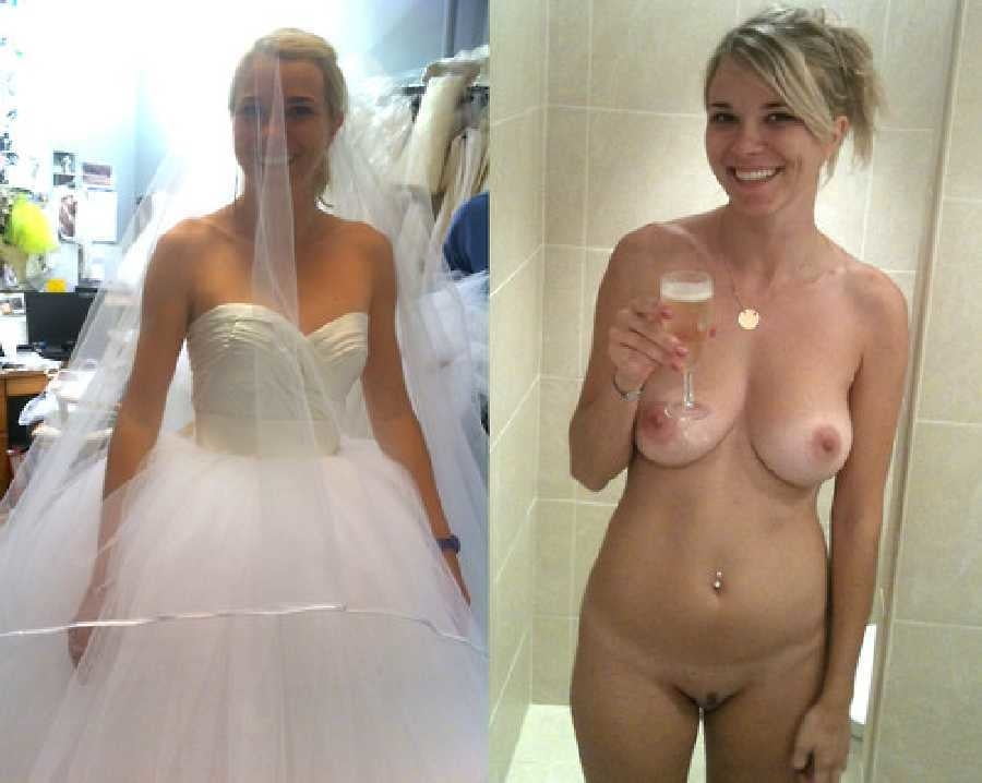 Amateur Brides dressed undressed #93437347