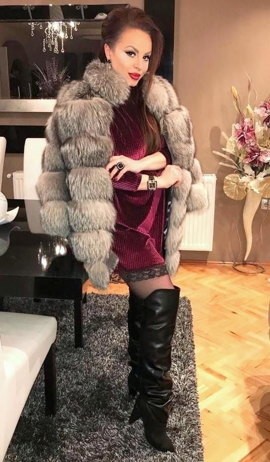 woman in fur coat 25 #96173445