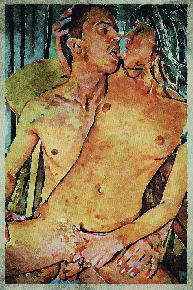 Erotic Digital Watercolor Art 4th July 2020 #91332280