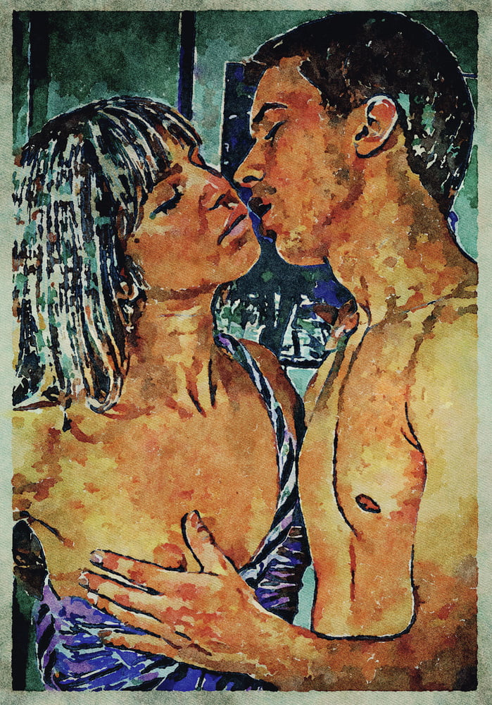 Erotic digital watercolor art 4 juillet 2020
 #91332319