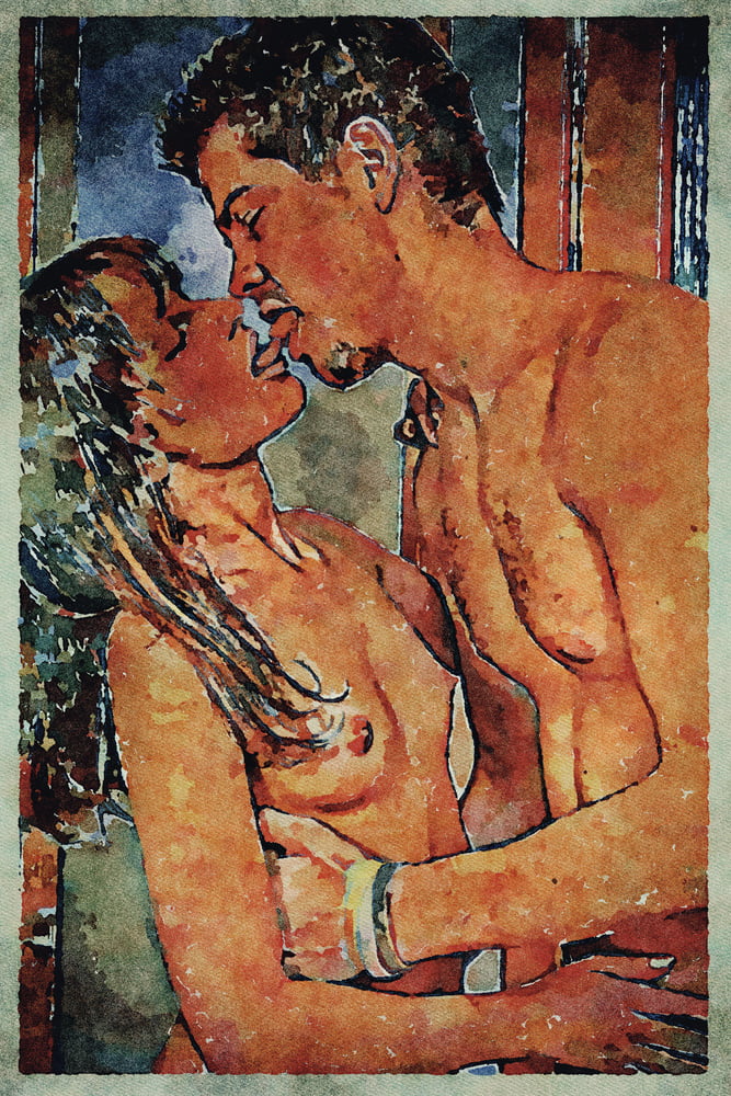 Erotic Digital Watercolor Art 4th July 2020 #91332353