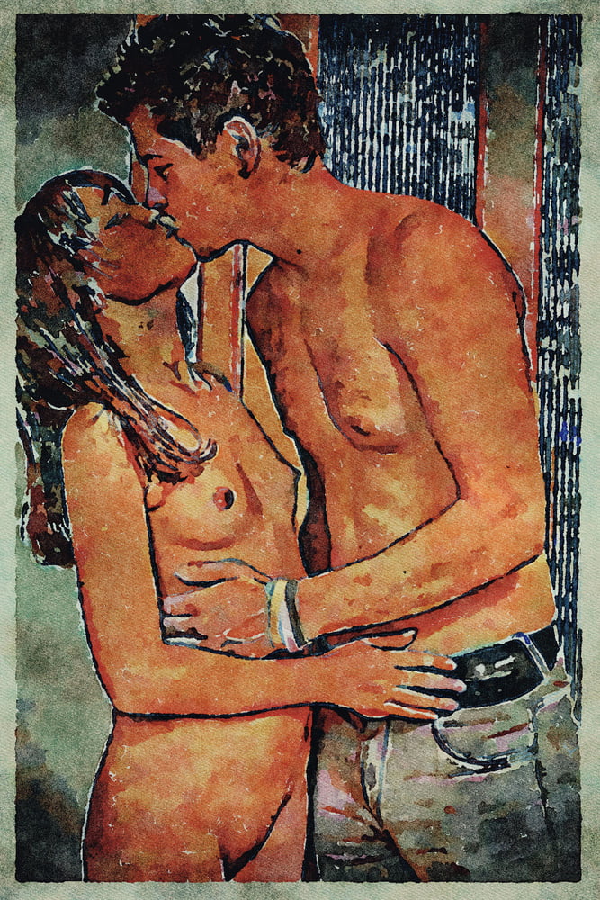 Erotico digitale acquerello arte 4 luglio 2020
 #91332356