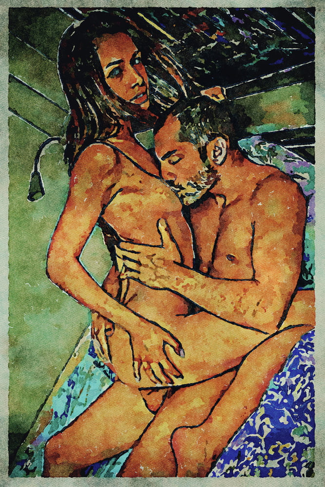 Erotic Digital Watercolor Art 4th July 2020 #91332379