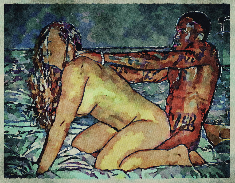 Erotic Digital Watercolor Art 4th July 2020 #91332399