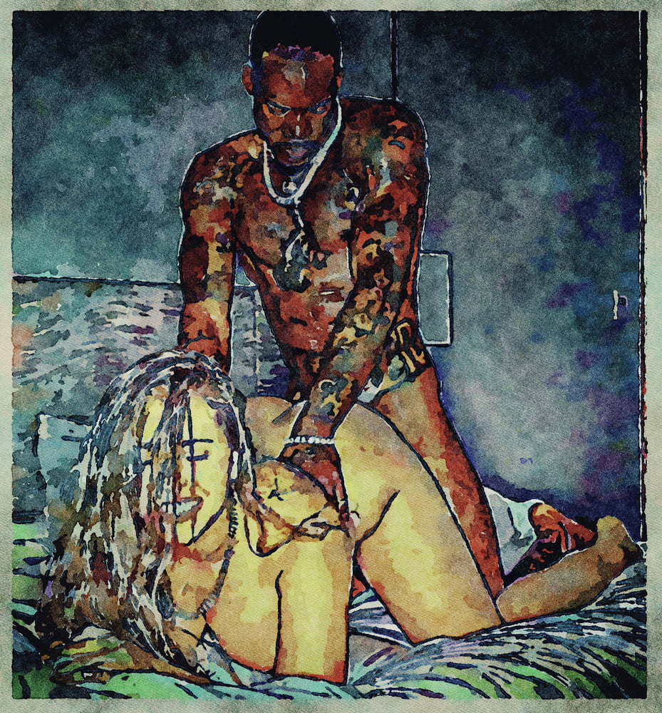 Erotic Digital Watercolor Art 4th July 2020 #91332402