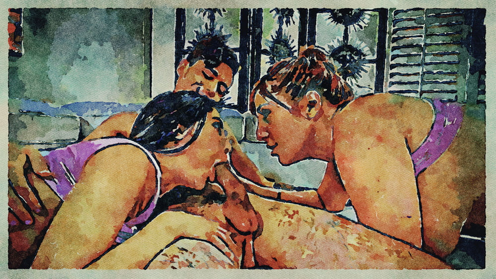 Erotic digital watercolor art 4 juillet 2020
 #91332439