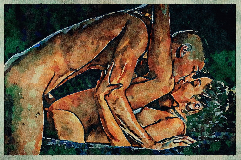 Erotic Digital Watercolor Art 4th July 2020 #91332478